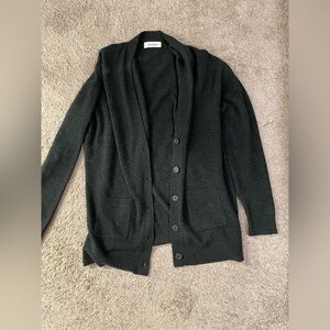 Naadam dark green cardigan. Size S but can fit size M. Cashmere
